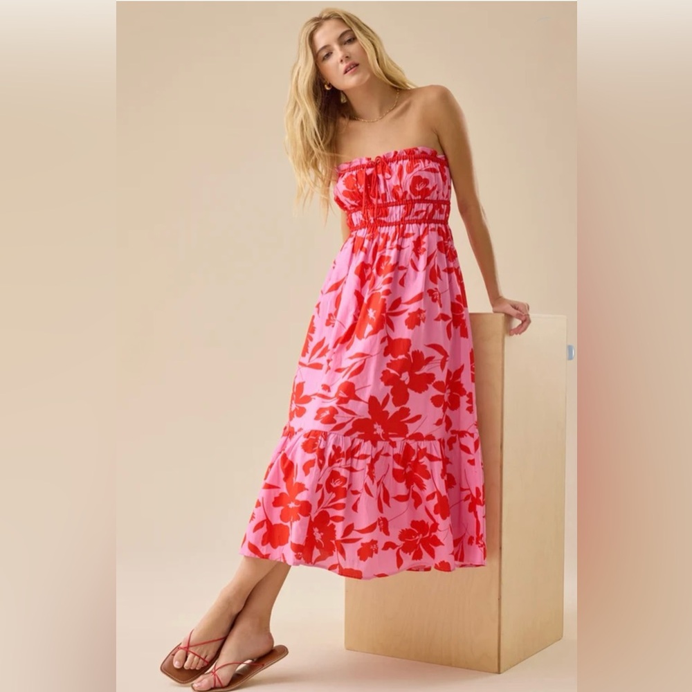 NWT Altar’d State Mallory Floral Midi Dress